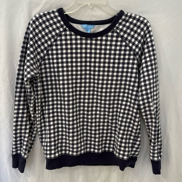 Draper James Gingham Natalie Sweatshirt, Size small - Picture 1 of 3